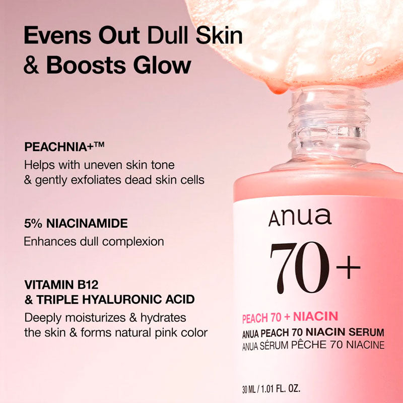 Serum Anua Pêche 70% Niacinamide 30 ml